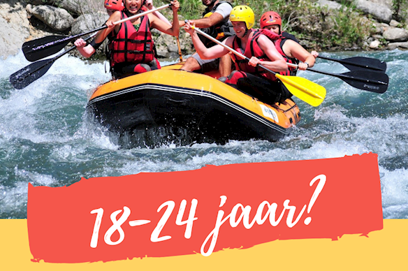 Nieuw: reizen voor 18- tot 24-jarigen Nieuw: reizen voor 18- tot 24-jarigen